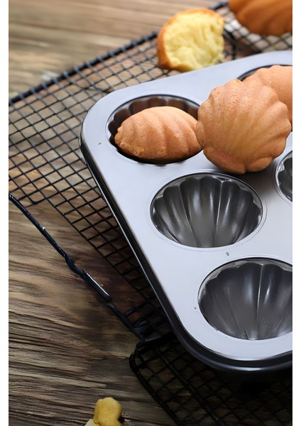 Karbon Çelik 12LI Istiridye Deniz Kabuğu Muffin Cupcake Kek Pişirme Kalıbı MT124 modelleri