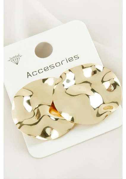 Yuvarlak Trend Metal Küpe