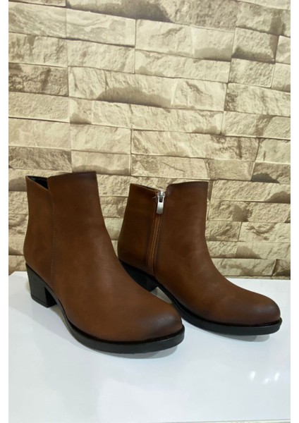 Kadın Fermuarlı 5 cm Topuklu Bot 4010-116-0016
