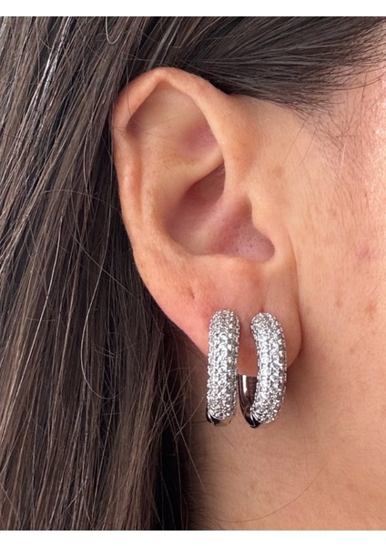 Bym Modeli Küpe Gümüş Renk indirimleri