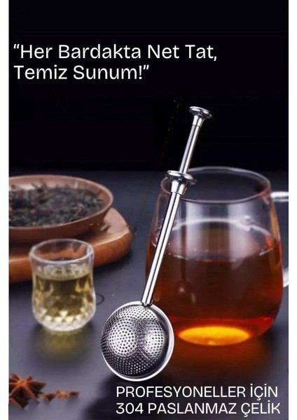 Bitki Çayı Süzgeci –çay Demleme Aparatı Profesyonel 304 Paslanmaz Çelik 722198