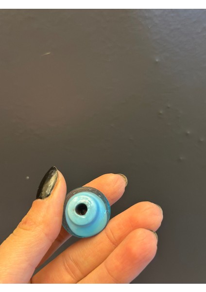 Turkuaz Cam Desenli Takı Boncuğu 2 cm fiyatları