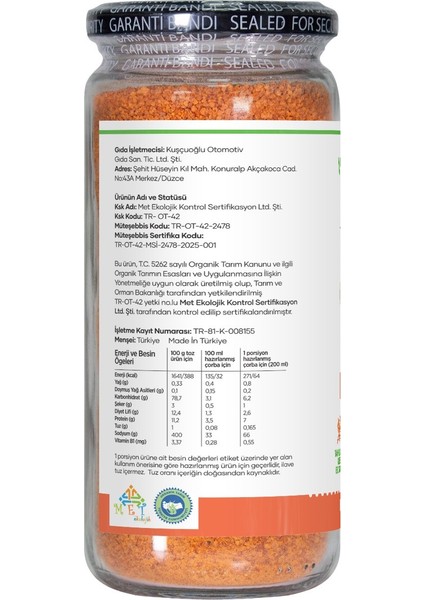 Organik Bebek Tarhanası 400 Gr +6 Ay Pestisit Raporlu modelleri