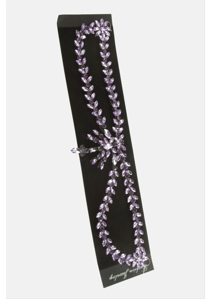 Çiçek Kristal Taşlı Alınlık indirimleri