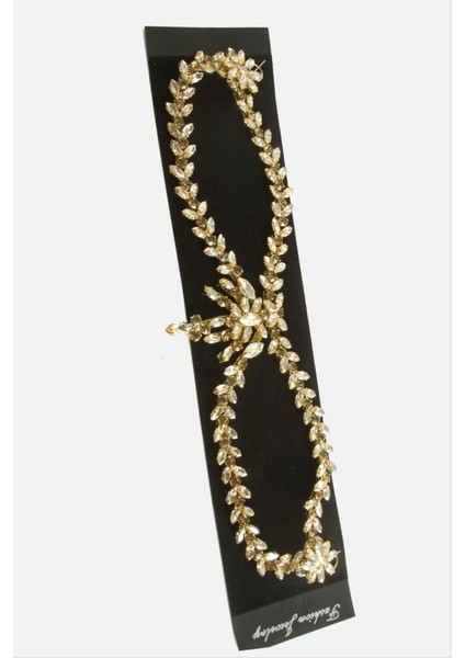 Çiçek Kristal Taşlı Alınlık