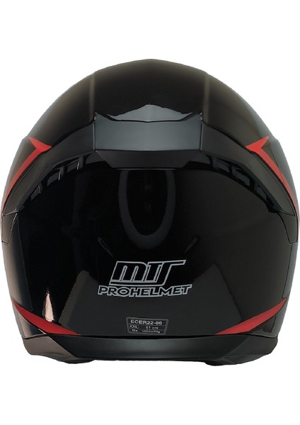 Motosiklet Kask Ece 22.R06 Güneş Vizörlü Full Face Motor Kaskı Stinger Siyah Yeni fırsatları