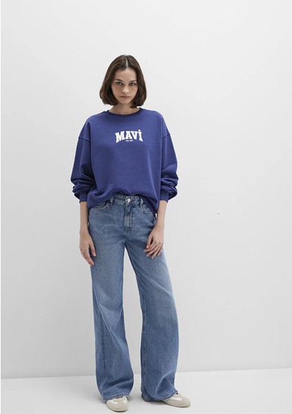 Kadın Lacivert M1S10372-70498 Sweatshirt