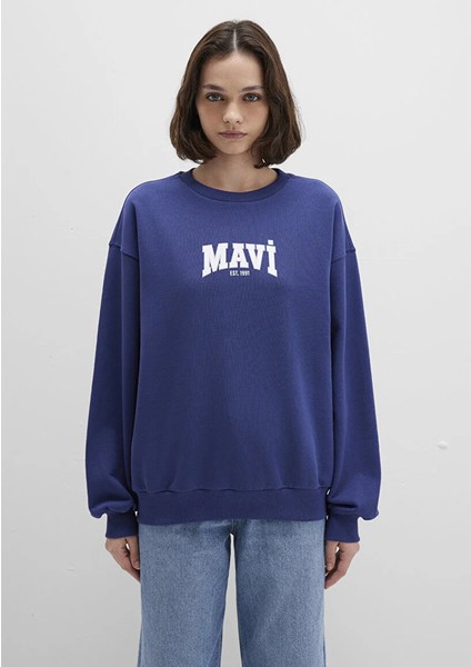 Kadın Lacivert M1S10372-70498 Sweatshirt modelleri