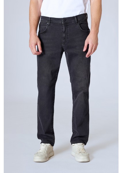 Vegas 132-323 Dark Antracite Likralı Bol Kesim Erkek Kot Pantolon Antrasit