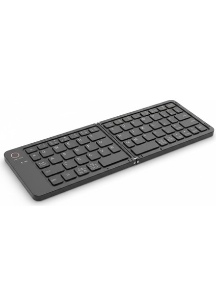 Katlanabilir Bluetooth Kablosuz Klavye | Bt 5.1 | Usb-C Şarj | Çoklu Cihaz Bağlantısı | Taşınabilir Mini Klavye + Telefon Standı