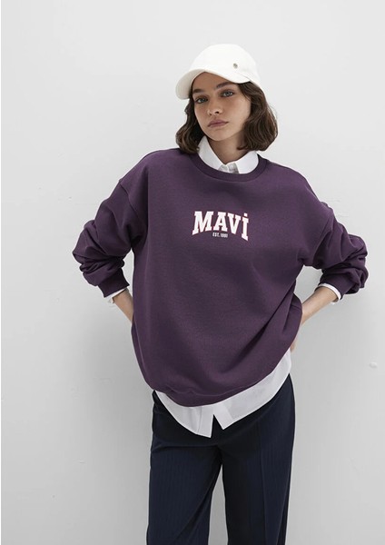 Kadın Mor M1S10372-70635 Sweatshirt modelleri