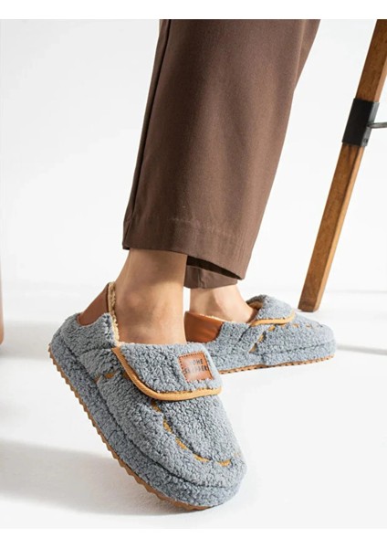 Yeni Sezon Içi Tüylü Kadın Pofuduk Panduf Ev Botu Ev Ayakkabısı Ses Yapmaz Taban