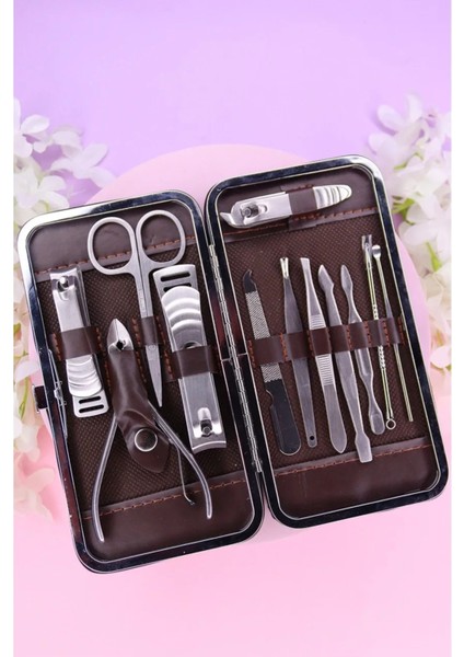 Deri Çantalı 12 Parça Tırnak Bakım Seti, Titizlikle Tasarlandı fiyatları