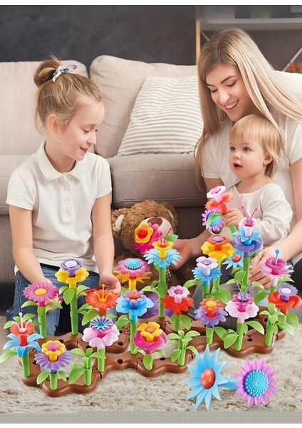 52 Parça Bahçe Çiçek Yapım Seti Yapboz Bul Tak Puzzle Eğitici Oyuncak fırsatları