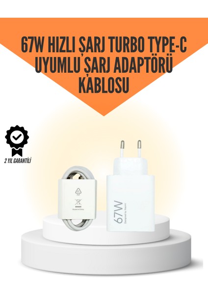 Allzey 67W Hızlı Şarj Cihazı Yüksek Isı Dayanımlı Type-C Set