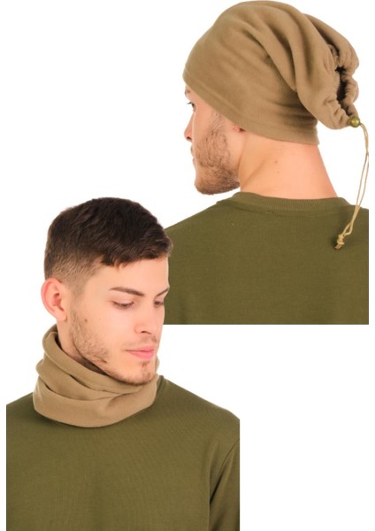 Unisex Polar Vizon Boyunluk 2'li Set