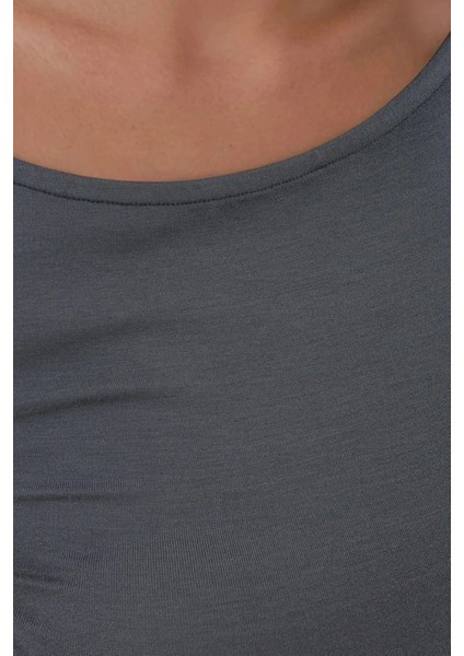 Kadın Soft Uzun Kollu Vücudu Saran Üst Busem Collection Grey indirimleri