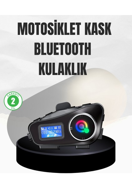 Allzey Su Geçirmez Bluetooth 5.3 Kask Kulaklığı 1000MAH Bataryalı