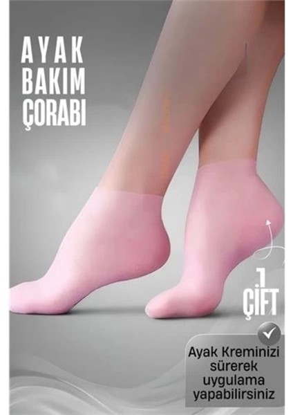 Yumuşak ve Koruyucu Silikon Ayak Bakım Çorabı, Rahatlık Sağlar.