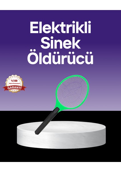 Allzey Çocuk ve Evcil Hayvan Dostu Elektrikli Sinek Raketi | Güvenli Kullanım