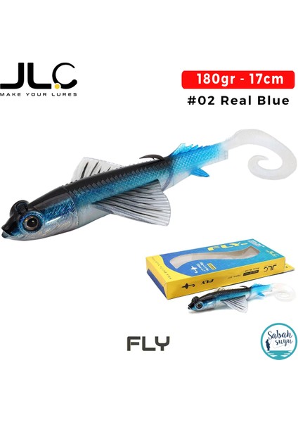 Fly 170 Set 17CM 180GR #02 Real Blue Silikon Balık