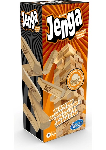 Jenga Classic Denge Oyunu 6+ Ahşap 27X11X8 cm