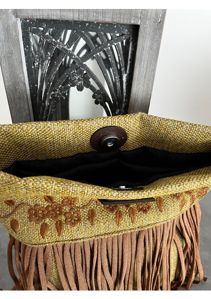 Nakışlı Hasır Kumaş Çapraz Çanta fiyatları