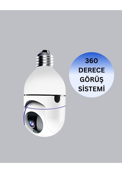Allzey 360° Panoramik Görüntüleme Sunan Ampul Tipi Güvenlik Kamerası fırsatları