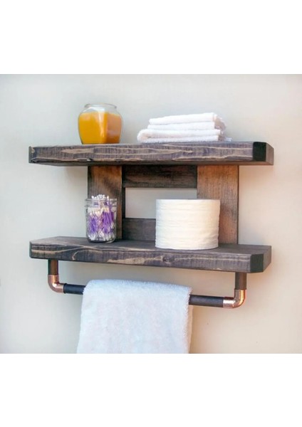 Ahşap Banyo Rafı, Rustic Banyo Düzenleyici, Ahşap Havluluk Raf, Ahşap Havluluk fiyatları