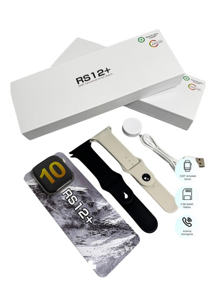 Allzey RS12 Pro+ Titanyum Kasa Akıllı Saat – Uyku ve Nabız Takibi, Suya Dalı, Bluetooth Arama indirimleri