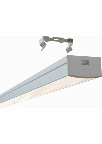 Sıva üstü alüminyum LED profil Kanal 1mt. aydınlatma dekoratif şerit kanalı armatür linear ışık kare kasa