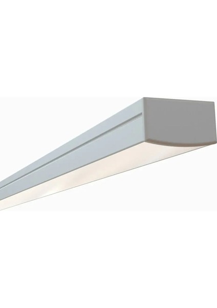 Sıva üstü alüminyum LED profil Kanal 1mt. aydınlatma dekoratif şerit kanalı armatür linear ışık kare kasa