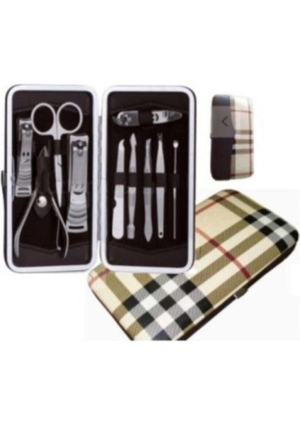 11 Parça Manikür Seti Orta Boy, Pratik ve Şık Bakım Takımı