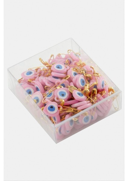 Kalp Nazar Boncuklu Çengel Iğne 100 Adet fırsatları