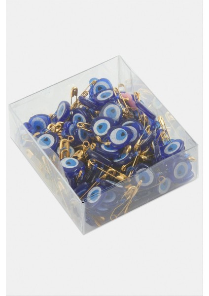 Kalp Nazar Boncuklu Çengel Iğne 100 Adet indirimleri