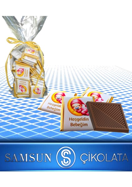Angelo Chocolate 72 Adet İsim Kuşaklı Kız Bebek Çikolatası fiyatları