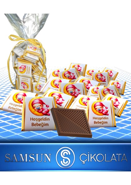 Angelo Chocolate 72 Adet İsim Kuşaklı Kız Bebek Çikolatası modelleri