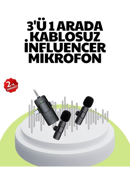 Allzey Çok Yönlü Mikrofon - Net Ses, Uzun Pil