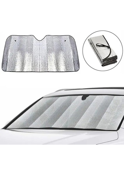 Allzey Isı ve Güneş Yansıma Önleyici Oto Ön Cam Güneşliği Opel Astra Fiat Egea Hyundai I20 Renault Megane