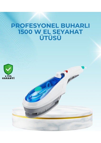 Allzey 1500W Güçlü Buharlı Ütü | Riski Olmadan Hızlı Ütüleme