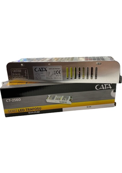 Ct-2560 12,5 Amper Adaptör Klemensli Şerit Led Trafosu 150W Slim Model modelleri