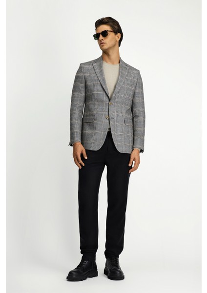 Regular Fit Ekose Klasik Ceket indirimleri