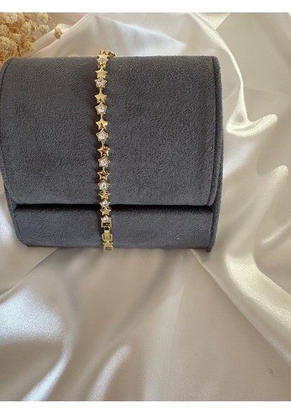 Yıldızlı Gold Renk Bileklik