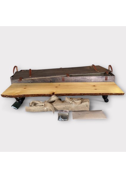 Bold Natural Demir Ayaklı Ahşap Raf modelleri