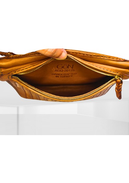 Kadın Handmade Hakiki Deri Bel Çantası Ago fırsatları
