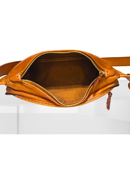 Kadın Handmade Hakiki Deri Bel Çantası Ago indirimleri