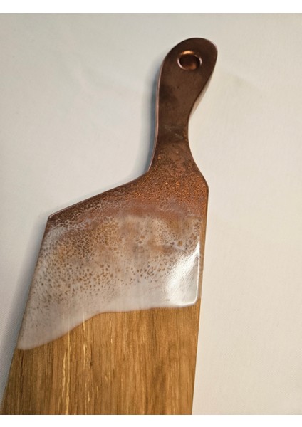 Gürgen Ağacı Özel Tasarım Epoksi Sunumluk – 45X11X2 cm