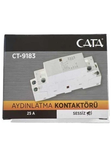 CT-9183 Sessiz Aydınlatma Kontaktörü Modüler Kontaktör 25A fırsatları