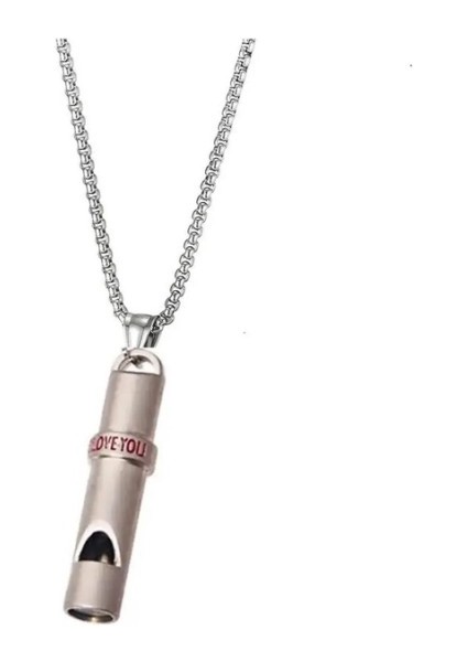 Deprem Düdüğü Çelik Kolye