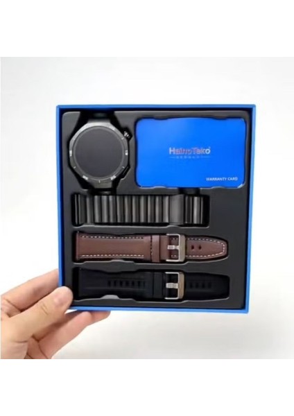 Haino Teko Amoled Ekran Su Geçirmez 3 Kordonlu Akıllı Saat Erkek Siyah TEKO25 modelleri